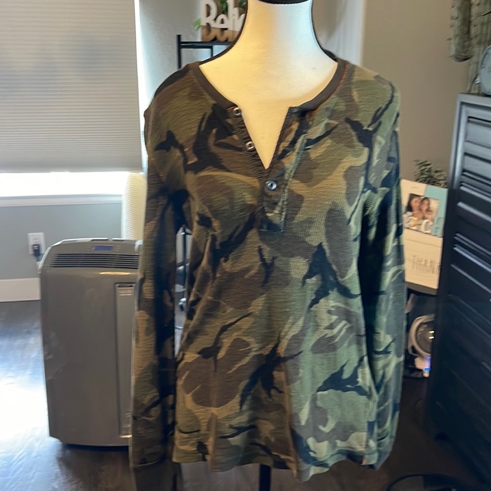 Ralph Lauren long sleeve camo, worn once